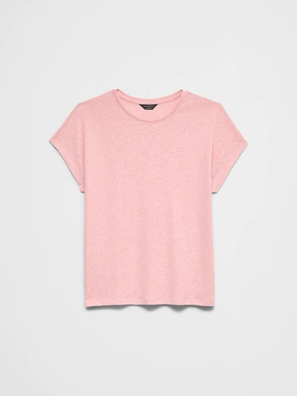 Banana Republic NWT Pink Linen Blend Crew Neck T Shirt Size XL